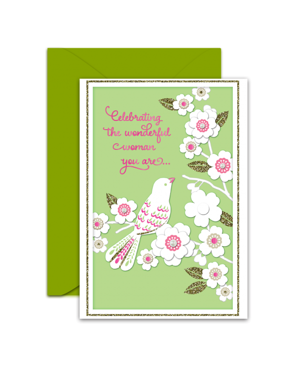 Greeting Card - GC2916-HAL009 - Celebrating The Wonderful Woman You Are...